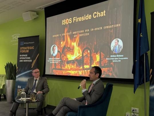 Fireside chat Guillaume de La Brosse, Head of Unit for Innovation and New Space – Space Defence and European Space Agency’s Head of Future Space Transportation Systems Jérôme Breteau