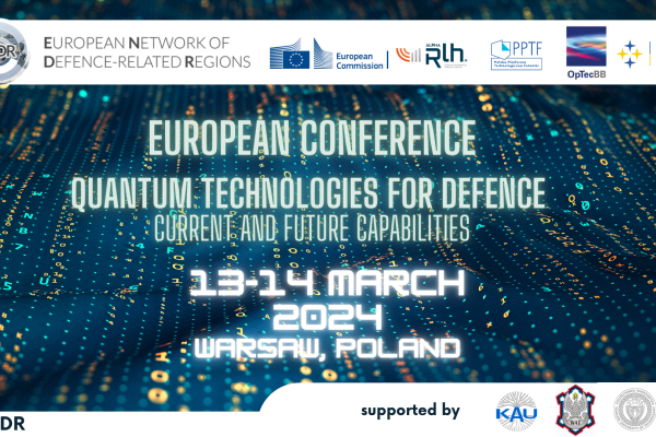 The conference will bring together companies of different sizes across the EU, research institutes and academia, governmental representatives as well as armed forces.